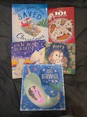 Disney & Holiday Children’s Storybook Bundle | 5 Book Lot | Multicolor